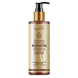 Profesionalus keratino šampūnas be sulfato – stipriems ir blizgiems plaukams, 300 ml 