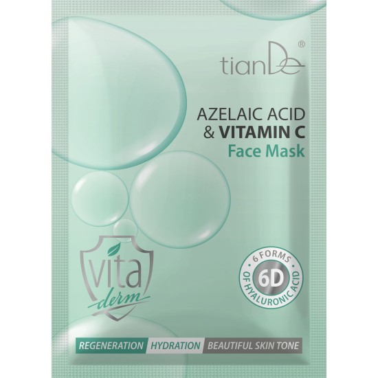 Veido kaukė su azelaino rūgštimi ir vitaminu C, 1 vnt.